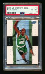 Ray Allen Basketball Cards 2009 UD Exquisite Collection Prices