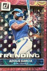 Adolis Garcia [Pink Fireworks] #T-9 Baseball Cards 2022 Panini Donruss Trending Prices