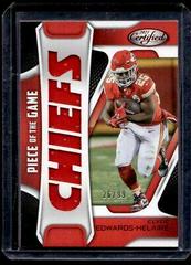 Clyde Edwards Helaire [Red] #POG-CEH Football Cards 2021 Panini Certified Piece of the Game Prices