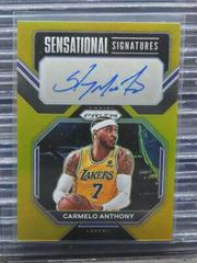 Carmelo Anthony [Gold] #SS-CA Basketball Cards 2022 Panini Prizm Sensational Signatures Prices