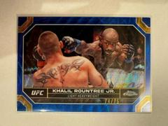 Khalil Rountree Jr. [Blue Wave Refractor] #113 Ufc Cards 2024 Topps Chrome UFC Prices