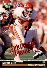 Marcus Allen [Printer's Proofs] #233 Football Cards 1995 Pro Line Prices