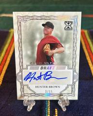 Hunter Brown [Silver Spectrum] #BA-HB1 Baseball Cards 2020 Leaf Ultimate Autographs Prices