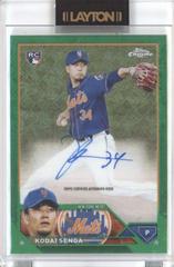 Kodai Senga [Green] #RCA-KS Baseball Cards 2023 Topps Chrome Logofractor Autograph Prices
