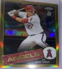 Mike Trout [Gold Refractor] Baseball Cards 2020 Topps Chrome 1985 Prices