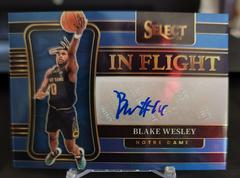Blake Wesley [Blue] Basketball Cards 2022 Panini Chronicles Draft Picks In Flight Signatures Prices