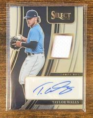 Taylor Walls #SM-TW Baseball Cards 2022 Panini Select Signature Materials Prices