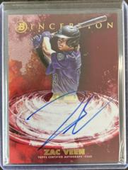 Zac Veen [Red] #PA-ZV Baseball Cards 2021 Bowman Inception Autographs Prices