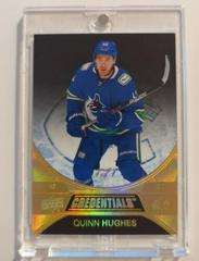 Quinn Hughes [Black] #48 Hockey Cards 2021 Upper Deck Credentials Prices