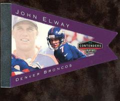 John Elway [Purple] Football Cards 1998 Playoff Contenders Pennants Prices