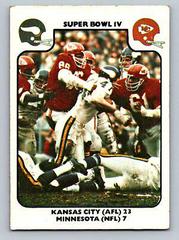 Super Bowl IV [Kansas City, Minnesota] Football Cards 1977 Fleer Team Action Prices