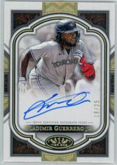 Vladimir Guerrero jr. [Bronze Ink] #NLA-VGU Baseball Cards 2023 Topps Tier One Next Level Autographs Prices