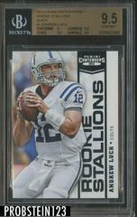 Andrew Luck [Black] Football Cards 2012 Panini Contenders Rookie Stallions Prices