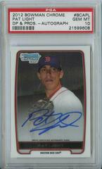 Pat Light #BCAPL Baseball Cards 2012 Bowman Chrome Draft Picks & Prospects Autograph Prices