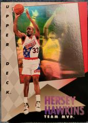 Hersey Hawkins Basketball Cards 1992 Upper Deck MVP Holograms Prices