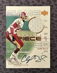 Champ Bailey [Piece 2 Gold] Football Cards 2000 Upper Deck Pros & Prospects Signature Prices
