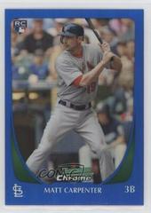 Matt Carpenter [Blue Refractor] Baseball Cards 2011 Bowman Chrome Draft Prices