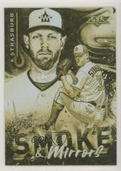 Stephen Strasburg [Gold Minted] Baseball Cards 2021 Topps Fire Smoke and Mirrors Prices