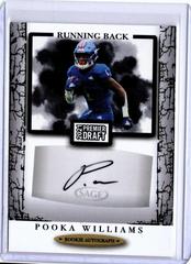 Pooka Williams [Black] #A107 Football Cards 2021 Sage Premier Draft Autographs Prices