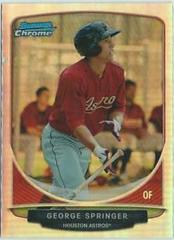 George Springer Baseball Cards 2013 Bowman Chrome Cream of the Crop Mini Refractor Prices