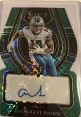 Amon Ra St. Brown [Green Die Cut] #RS-AST Football Cards 2021 Panini Select Rookie Signatures Prices