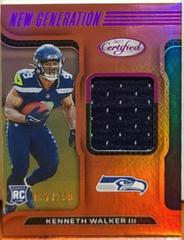 Kenneth Walker III [Pink] Football Cards 2022 Panini Certified New Generation Jerseys Mirror Prices