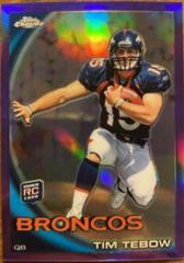 Tim Tebow [Purple Refractor] Football Cards 2010 Topps Chrome Prices