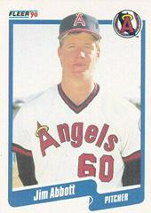 Jim Abbott #125 Baseball Cards 1990 Fleer Prices