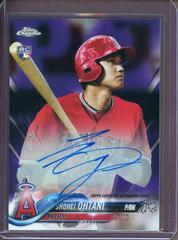 Shohei Ohtani [Purple Refractor] #RA-SO Baseball Cards 2018 Topps Chrome Rookie Autograph Prices