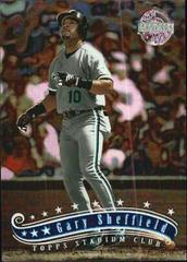 Gary Sheffield [Matrix] Baseball Cards 1997 Stadium Club Prices