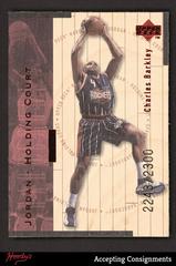 Charles Barkley, Michael Jordan [Red] #J10 Basketball Cards 1998 Upper Deck Hardcourt Jordan Holding Court Prices