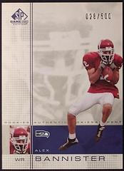 Alex Bannister Football Cards 2001 SP Game Used Prices