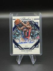 Isiah Thomas [Blue] #15 Basketball Cards 2022 Panini Flawless Finishes Auto Prices