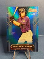 Benny Montgomery [Blue] #BSP-84 Baseball Cards 2022 Bowman Sterling Prices