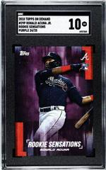 Ronald Acuna [With Bat Purple] #29P Baseball Cards 2018 Topps on Demand Rookie Sensations Prices