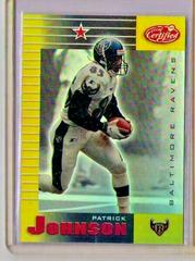 Pat Johnson [Mirror Gold] Football Cards 1999 Leaf Certified Prices