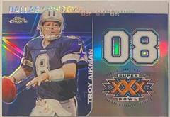 Troy Aikman [White Refractor] Football Cards 2008 Topps Chrome Dynasties Prices