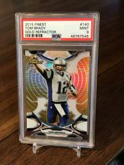 Tom Brady [Gold Refractor] #140 Football Cards 2015 Topps Finest Prices