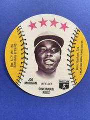 Joe Morgan Baseball Cards 1976 Towne Club Disc Prices