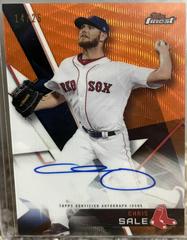 Chris Sale [Orange Wave Refractor] Baseball Cards 2018 Topps Finest Autographs Prices