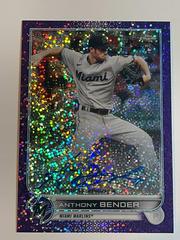 Anthony Bender [Purple Speckle] #RA-AB Baseball Cards 2022 Topps Chrome Rookie Autographs Prices
