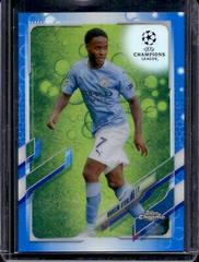 Raheem Sterling [Blue Bubbles] Soccer Cards 2020 Topps Chrome UEFA Champions League Prices