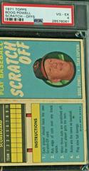 Boog Powell Baseball Cards 1971 Topps Scratch Offs Prices