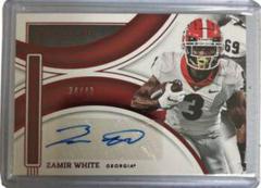Zamir White [Ruby] #II-ZWH Football Cards 2022 Panini Immaculate Collegiate Introductions Autographs Prices