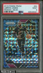 LeBron James [Blue] #64 Basketball Cards 2016 Panini Prizm Mosaic Prices