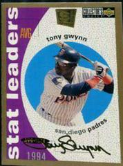 Tony Gwynn [Gold Signature] #140 Baseball Cards 1995 Collector's Choice Se Prices