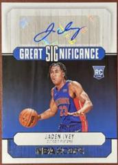 Jaden Ivey Basketball Cards 2022 Panini Hoops Great SIGnificance Autographs Prices