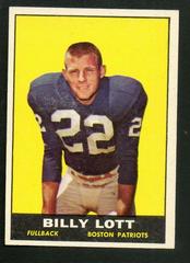 Billy Lott #176 Football Cards 1961 Topps Prices