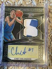 Chet Holmgren [Jersey Autograph Yellow] #204 Basketball Cards 2022 Panini Obsidian Prices