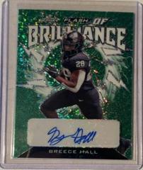 Breece Hall [Metalized Sparkles Green] #FB-BH1 Football Cards 2022 Leaf Flash of Brilliance Autographs Prices